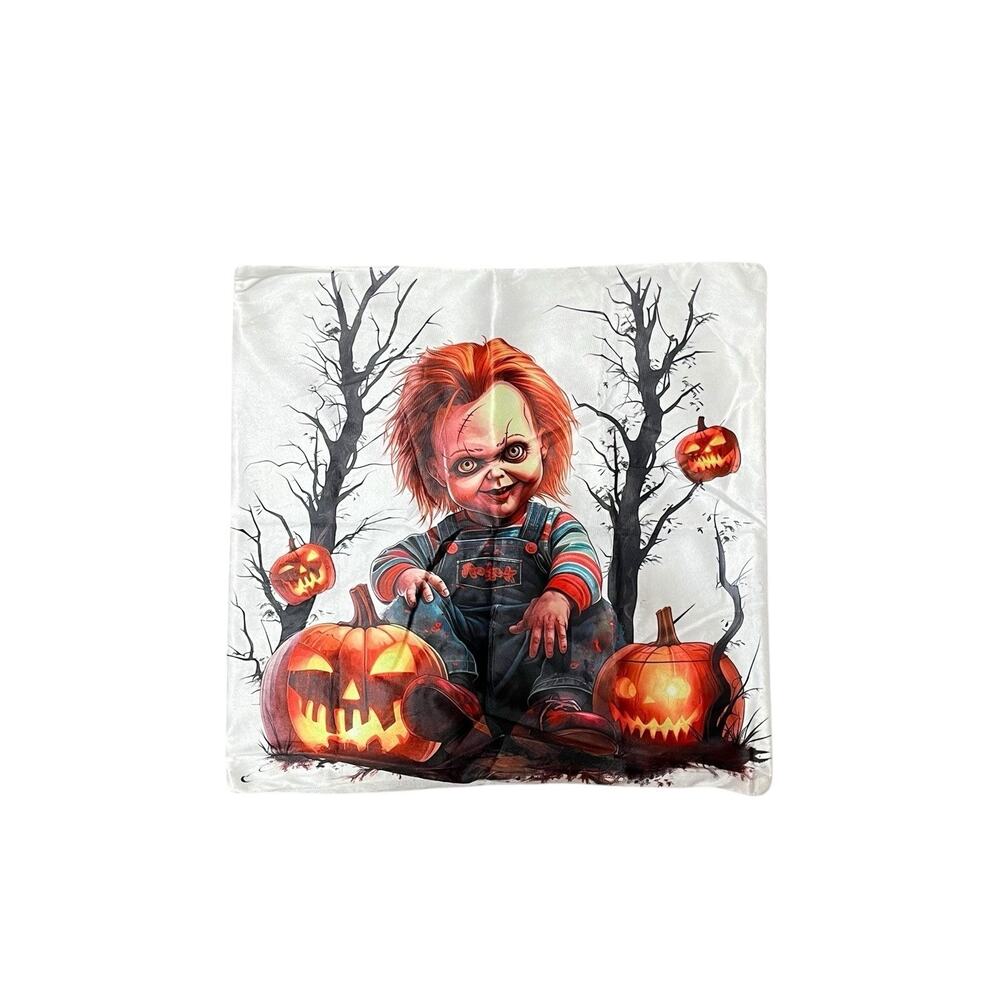 Horror Movie Child's Play Chucky Halloween Throw Pillow Pillowcase Cover